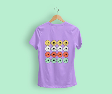 Hanging T-shirt on a Green Background
