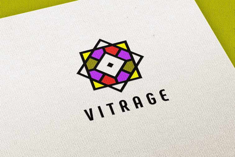 Printed Logo on a Textured Paper