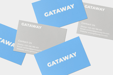 Five Business Cards Front and Back