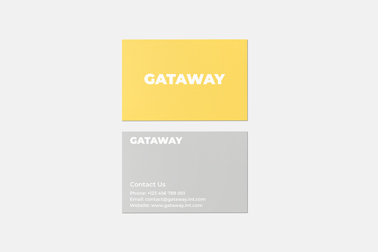 Two Business Cards Front and Back