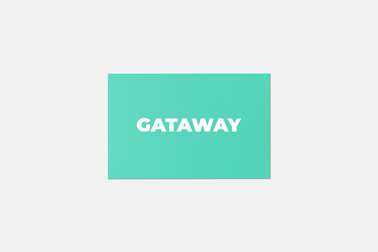 Business Card on a Gray Surface