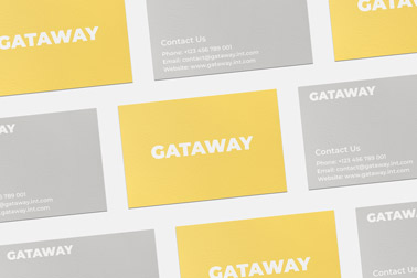 Isometric Business Cards Front and Back