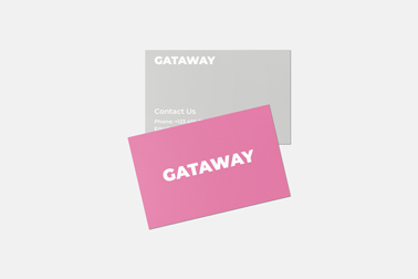 Two Business Cards on Top of Each Other