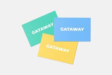 Three Business Cards on Top of Each Other