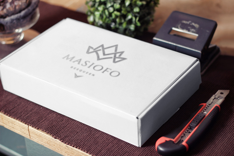 Branded White Box and Stationery