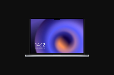 A MacBook Pro 16 Front View