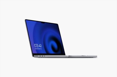 A MacBook Pro 16 Low Angle View