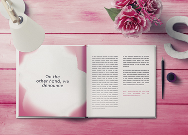 An Open Book With a Lamp