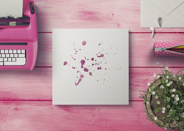 An Artwork on a Wooden Surface