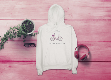 A Hoodie, Headphones, Glasses, and a Plant