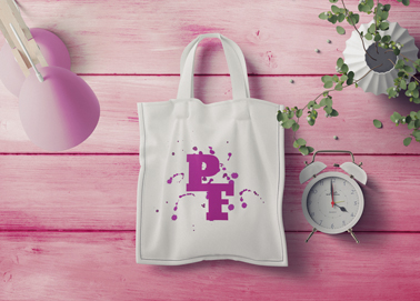 A Tote Bag With an Alarm Clock