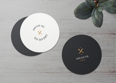 Coasters on a Desk High Angle View