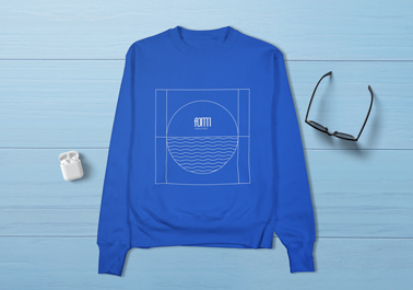 Sweat-shirt avec air pods et lunettes
