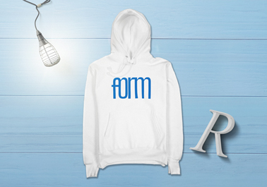 Sweat à capuche avec une lampe et une lettre de l'alphabet