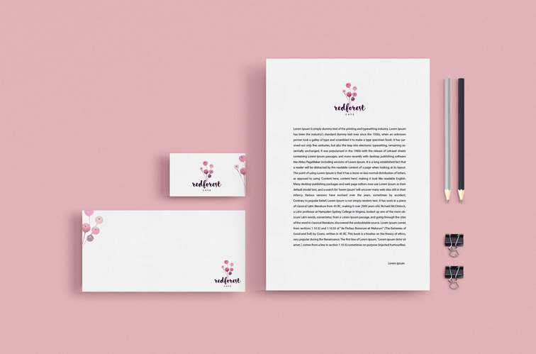 Envelope, a Business Card, and a Flyer