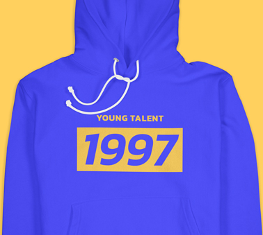 A Graphic Hoodie Closeup View