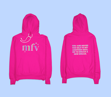 Two Graphic Hoodies, One with a Back View