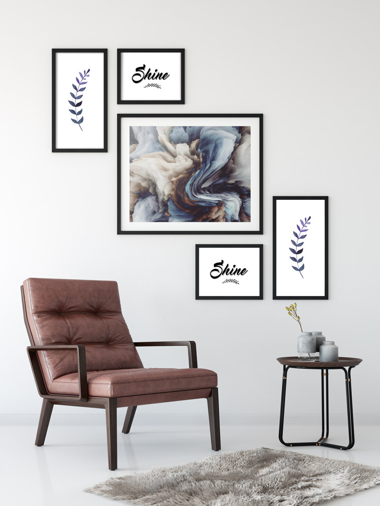 Elegant Wall Frames in a Stylish Interior