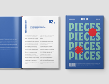 Open and Closed Books on a White Surface