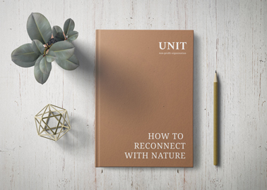 Closed Book on a White Surface