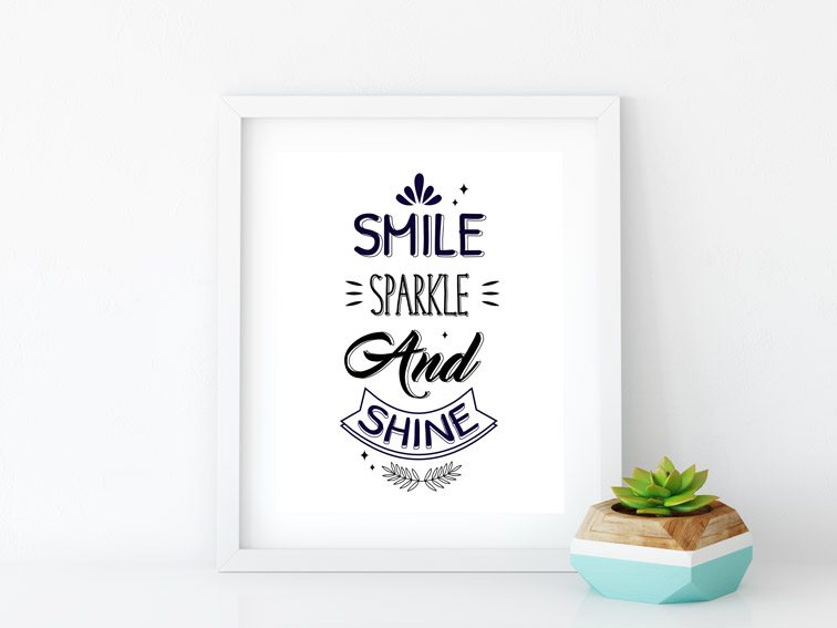 Vertical Photo Frame with a Plant Pot