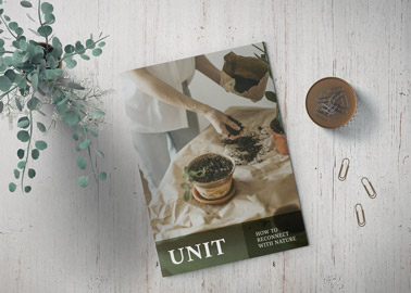 Closed Magazine High Angle View