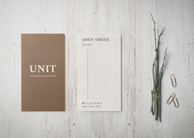 Business Cards Front and Back Views