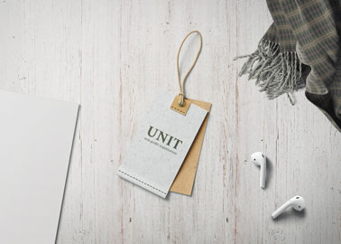 Paper Badges With AirPods