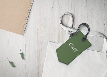 Paper Badge With a Tote Bag 