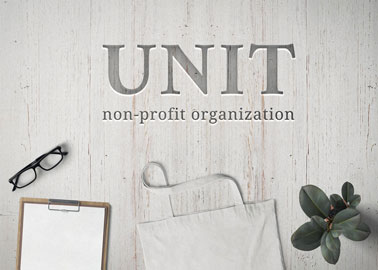 Logo Holder Carved in a White Desk