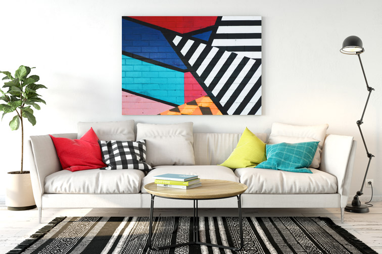 Abstract Canvas Print Frame