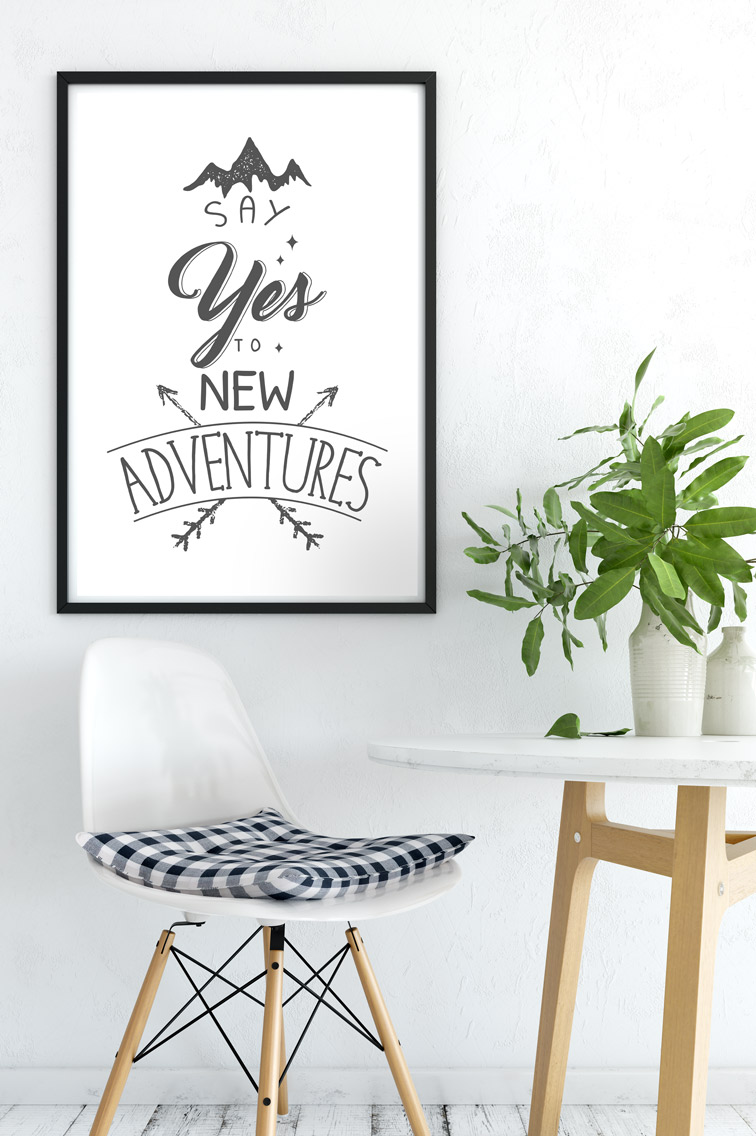 Cozy Corner with a Hanging Frame