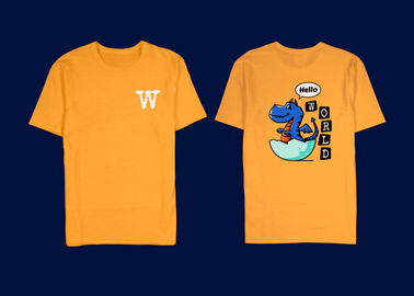 Short Sleeve T-shirt Front and Back Views