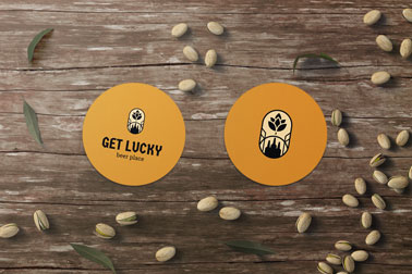 Coasters on a Wooden Table