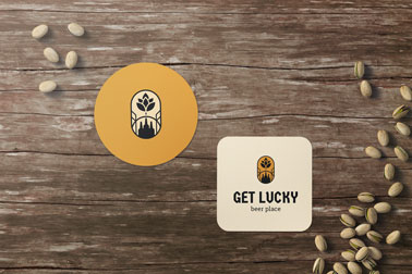 Coasters With Pistachios