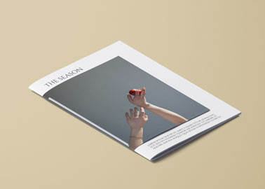 Couverture de magazine, vue en plongée