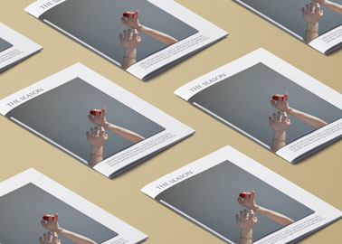 Plusieurs magazines, vue en plongée