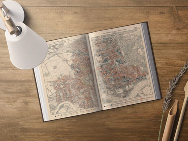 Open Book With a Lamp