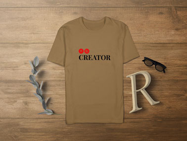 T-shirt With an Alphabet Letter and Glasses