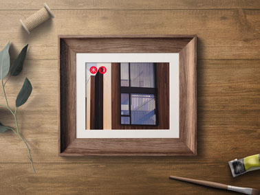 Picture Frame on a Wooden Table