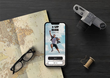 iPhone With a Camera, a Map, and Glasses