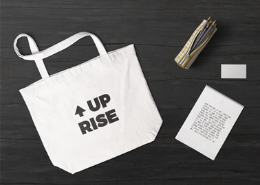 Tote Bag With a Notebook and a Pencil Case