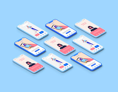 A Compilaton of iPhone 13 Models High Angle View