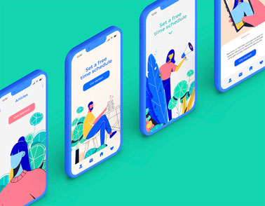 Four iPhone 13 Models Left Side View