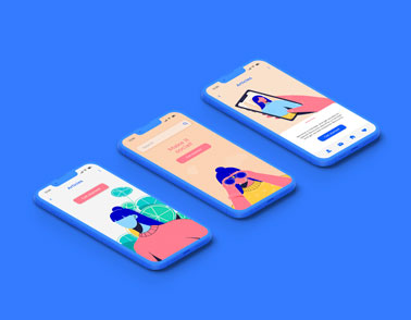 Three iPhone 13 Models High Angle View