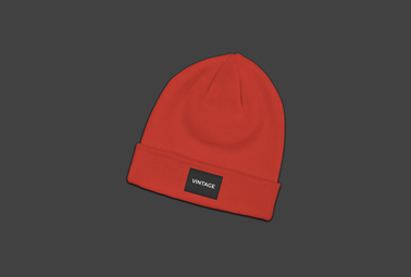 A Stylish Beanie on a Black Surface