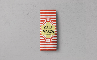 نظرة أمامية على عبوة قهوة