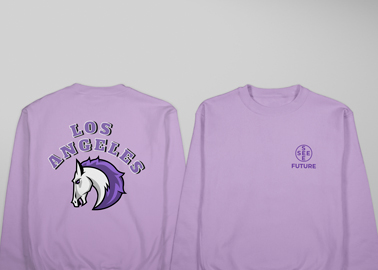 Sports Sweatshirt Front and Back View