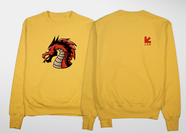 Sweatshirt with Prints on Both Sides 