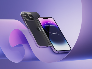 Vista frontal y trasera del iPhone 14 Pro Max